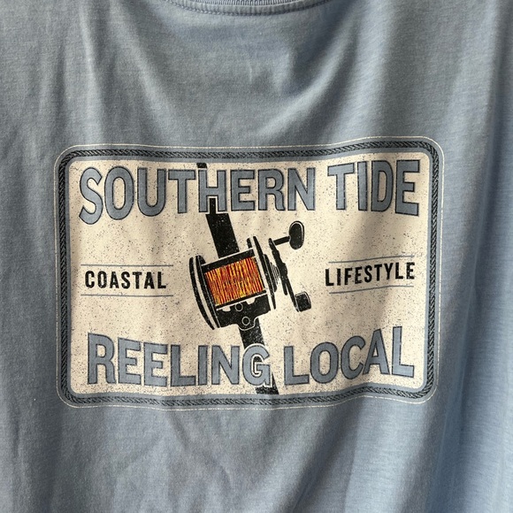 Southern Tide Reeling Local Fishing Long Sleeve T-shirt | Size Large - Picture 4 of 5